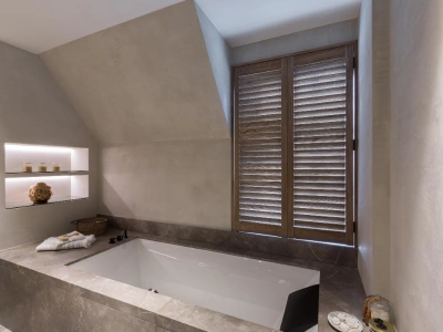 Van Eyck shutters salle de bain bois luxe